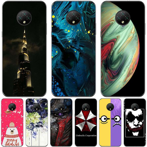 

phone bags & cases for doogee x95 2020 6.52 inch case cover fashion marble inkjet painted shell bag