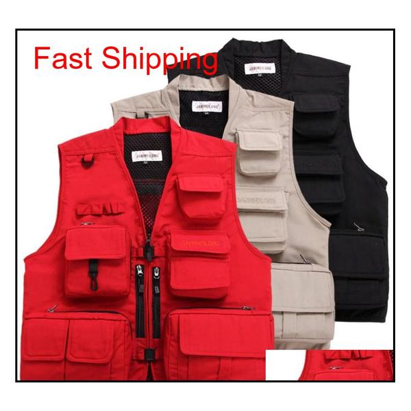 

outdoor custom logo wholesale men tactical waistcoat mountaineering sport jacket fishing pgraphy waistcoat multi-functional pocket lrha, Black;green