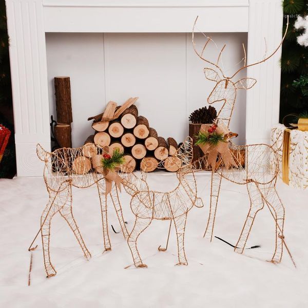 

christmas decoration deer-shaped artwork christmas gift bag family atmosphere scene arrangement 2021 decorations1