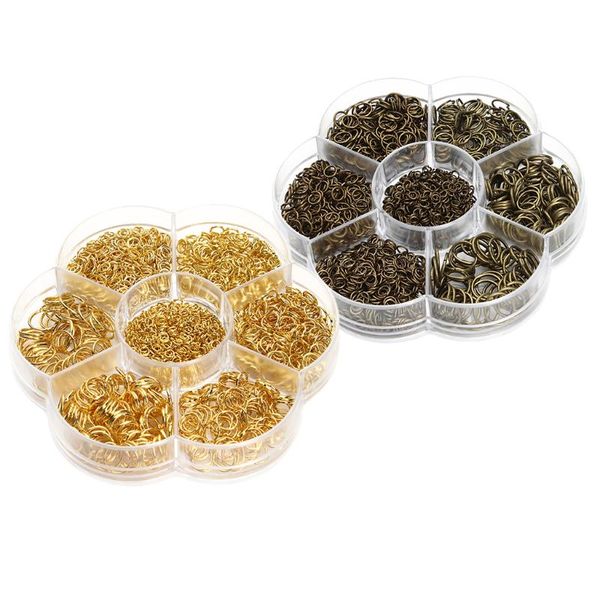 

keychains 2boxes mixed iron plated open jump rings jewelry split for handcrafts, Silver