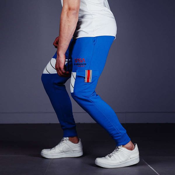 

2020 new muscle tribal brand legged sports men's fashion casual pants, Gray