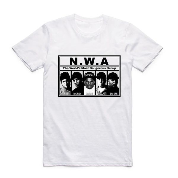 

мода мужчины print n.w.a прямая outta compon t foots o-hee с короткими рукавами летние nwa хип-хоп cool streetwear top tee swag, White;black