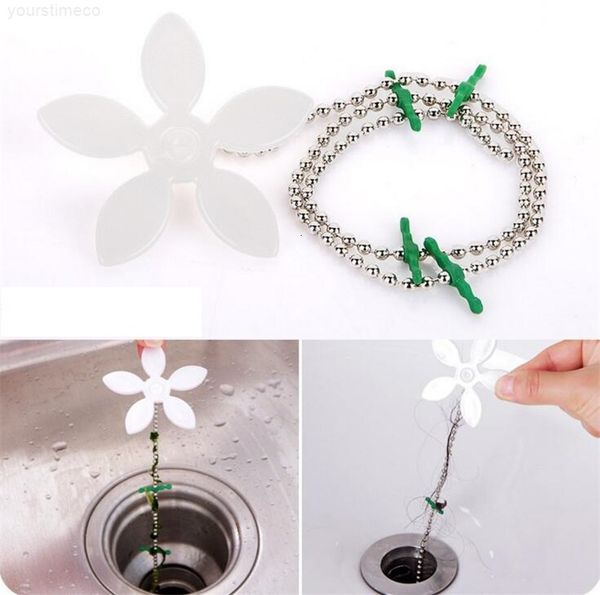 

cleaner hair preventer clog blockage bathroom shower drain wig chain anti blocking cleaning tools-y