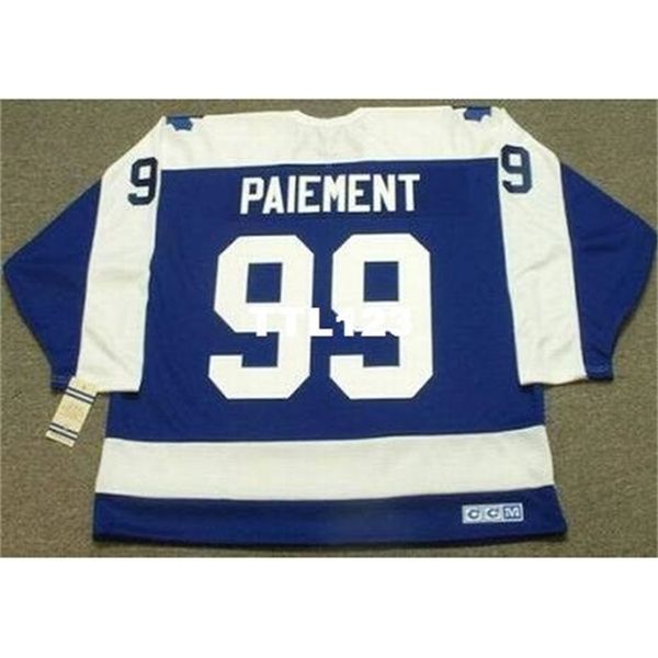 

121 #99 wilf paiement toronto maple leafs 1980 ccm vintage t home hockey jersey or custom any name or number retro jersey, Black