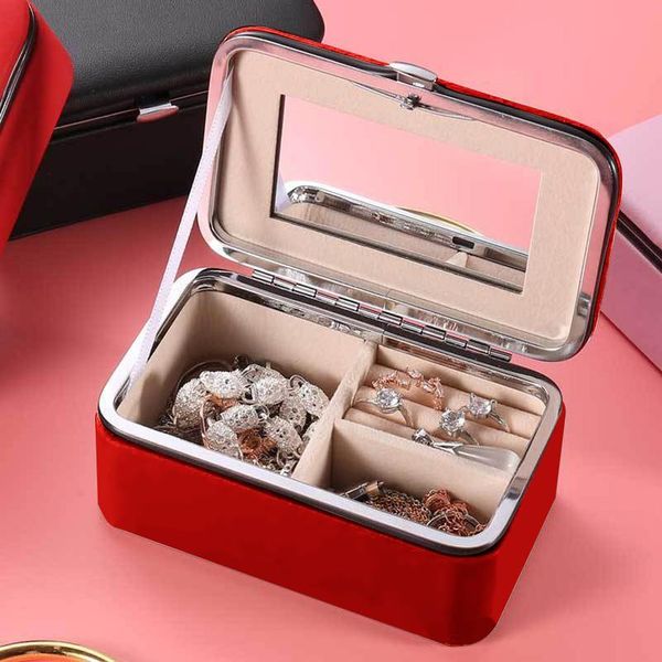 

fashion pu necklace bracelet organizer rings jewelry display portable jewelry makeup storage box wit sqcyjr