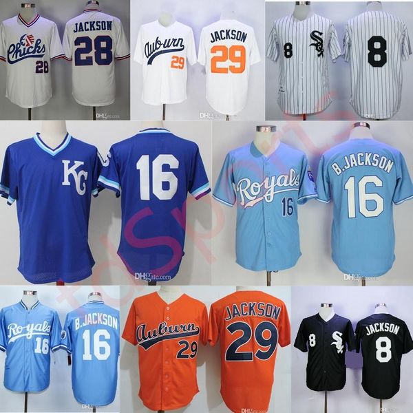 

women kids bo jackson white vintage jersey college baseball men s retro orange stitched memphis chicks kc university blue black bo jack