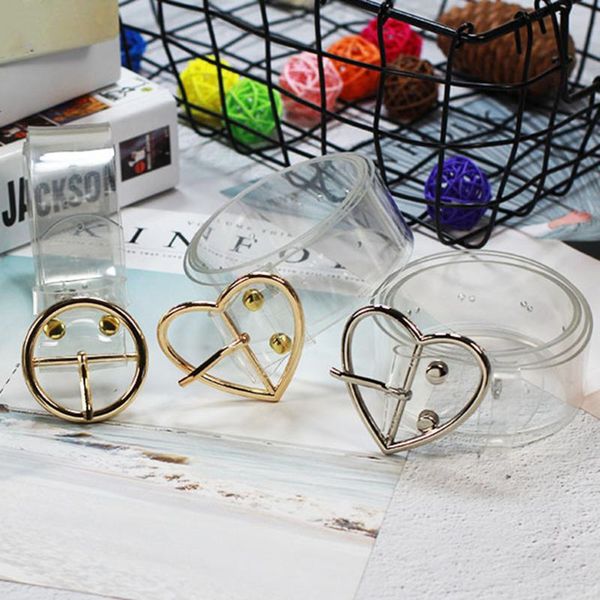 

pvc jelly laser hologrography love pin reew пряжка прозрачный невидимый четкий пояс harajuku jeans платье талии ремень пояс, Black;brown