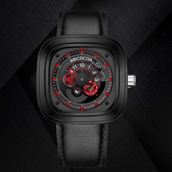 

watch micocoa / quartz mingkou men's waterproof creative watch men's class ii watch, Slivery;brown