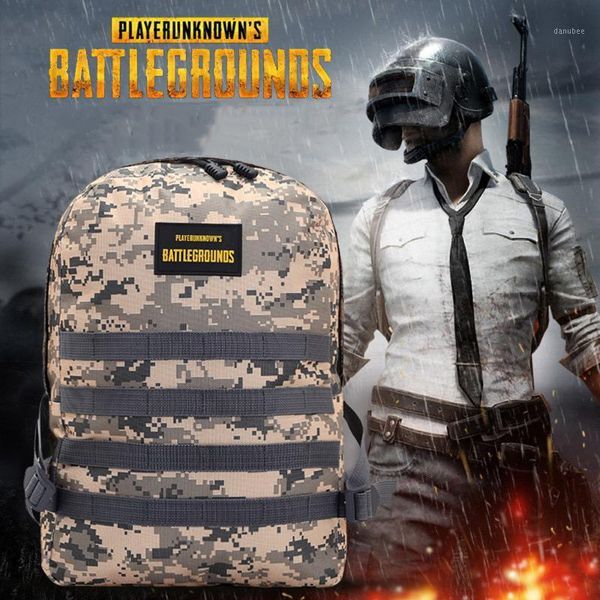 Mochilas de mochila esportes ao ar livre mochilas impermeabilizadas Moda de camuflagem de moda de moda de moda e homens comem o jogo de três níveis do jogo de frango1