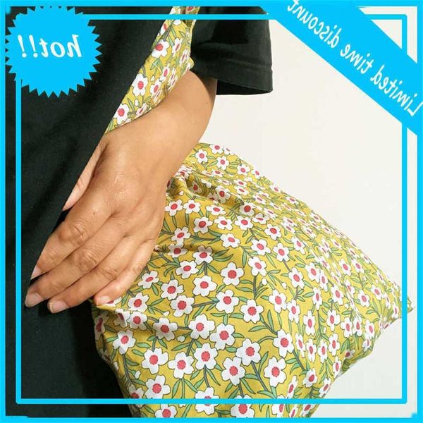 

fashion canvas mini flower recyclable simple design large capacity women corduroy tote bag bolsas ecologicas reutilizables k7cs