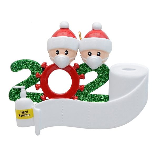 

product quarantine gift christmas decoration day birthdays party personalized family of 4 ornament pandemic social distancing dhl