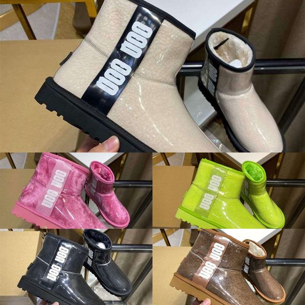 

p0mo snow women 2020 boots waterproof botas female short plush winter boots ankle warm girl botas mujer winter shoes mum big size 40, Black