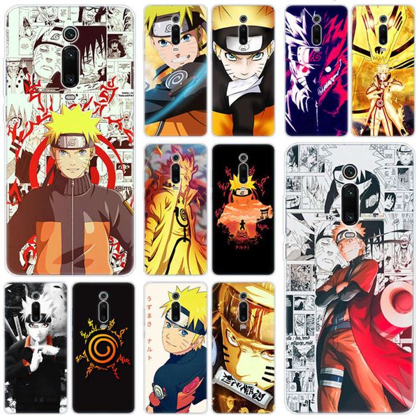 

silicone cover, 9t pro cc9e 9se 8 a3 a2 lite a1 5x 6x mix 3 2s play pocophone f1 cartoon uzumaki naruto cover