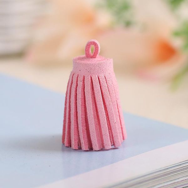 

24pcs lot mix color suede tassel pendants leather tassels for keychain cellphone straps curtains home decoration diy accessories h bbywxh