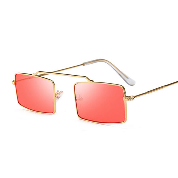 

sunglasses retro small frame square women vintage brand shades black red metal color sun glasses fashion design eyeglasses, White;black