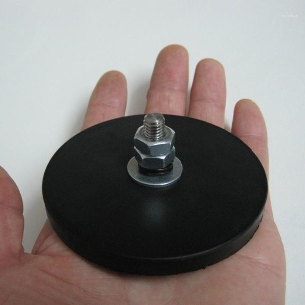 

other lighting system neodymium black pot magnet 1/4" m6 m8 thread rubber coated disc magnets holder cameras video platform fixtures ma