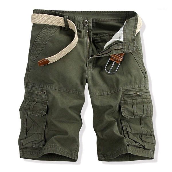 

camouflage camo cargo shorts men 2020 new casual shorts male loose work man short pants plus size no belt1, White;black