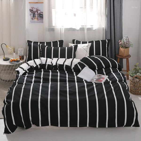 

bedding sets dazzstore printed marble set white black duvet cover king  size quilt brief bedclothes comforter 4pcs1