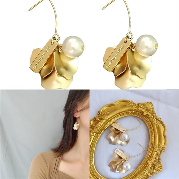 

серьги серьги лота лотоса легкие уха манжеты женщины женские цветы милый маленький медведь серьги sier, Golden