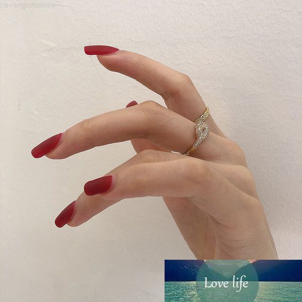 

for temperament finger cubic zircon ring knot open women gold color rhombus rings jewelry gifts wholesale s-r937, Silver
