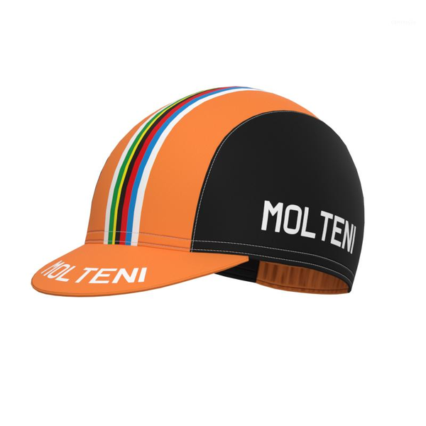 

1987 competition molteni team retro man and women cycling cap triathlon bike jersey hat gorra de ciclismo1, Black