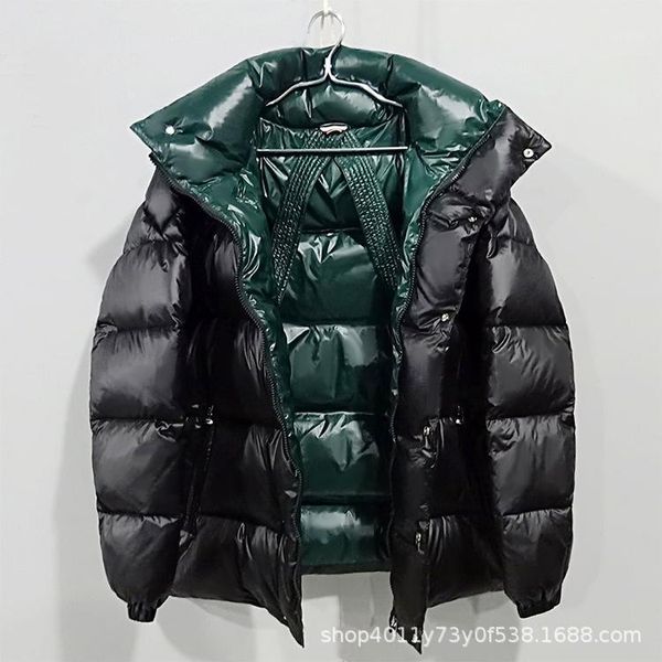 

new 2020 autumn contracted men's down jacket brief paragraph collar youth popular leisure coat wash and wear processing1, Black