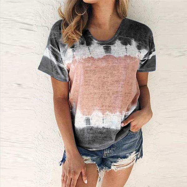 

woman tie dye funny tshirt summer poleras mujer de moda 2020 hip hop tees shirts korean fashion t shirt, White