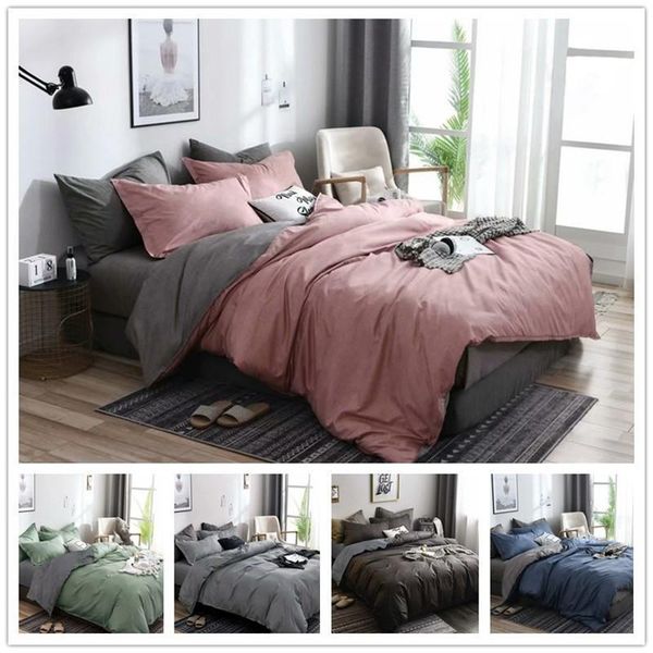 

bedding sets solid geometric nordic simple ployester 3 pieces reactive printing single  king sizes