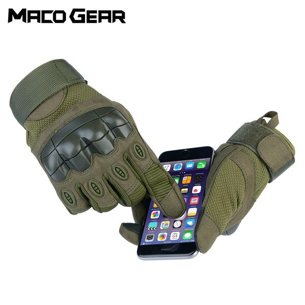 

сенсорный экран жесткой костяшки тактический полный палец перчатки армии военные боевые боевые страйкбольные на открытом воздухе пешие прогу, Black