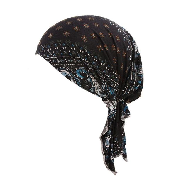 

beanie/skull caps women ruffle cancer chemo hat beanie scarf turban head wrap cap ladies bonnet headwear for muslim cotton dome, Blue;gray