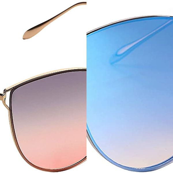 

sedwomen's негабаритные зеркало кошачьи глазные солнцезащитные очки, безумный дизайн u225seqa