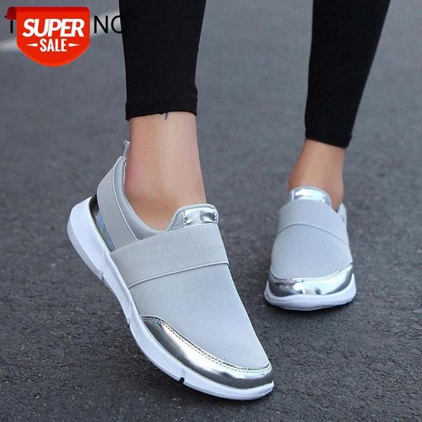 

autumn women slip on sneakers loafers ladies casual comfortable flats female breathable stretch cloth shoes fashion zapatillas #tm8y
