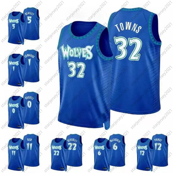 

2021-22 printed minnesotas men karl-anthony towns patrick beverley malik beasley taurean prince anthony 2021/22 jerseys, Black;red
