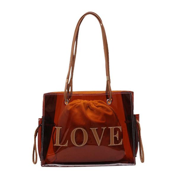 

fashion tote bag handle cosmetic bags for women large clear tote bag for women handbags transparent jelly handbag new fashion bags
