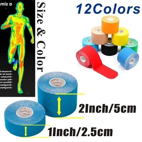 

kinesiology tape athletic recovery kneepad sports safety relief knee pads support fitness bandage tape kinesiologico, Black;gray