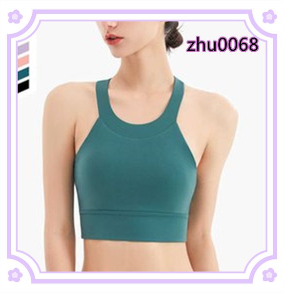 

l-056 women's camis tank shockproof sports hollow out back yoga bra fitness running gym clothes women underwear waistcoat, White;red