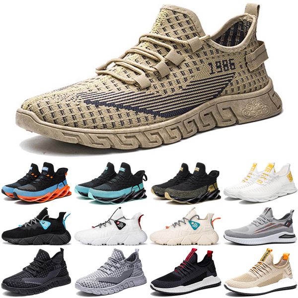 

men running shoes athletic black white outdoor cushion breathable mens trainers sports sneakers runners size 40-44, White;red