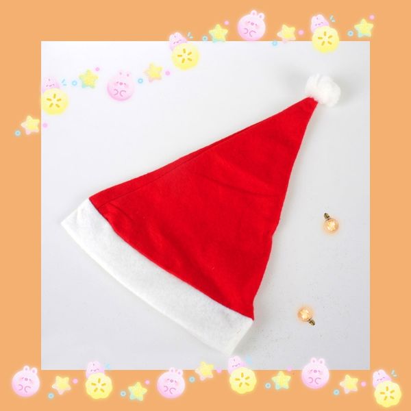 

santa claus hat ultra soft plush cosplay hats decoration adults christmas party hatsb 200pcs red