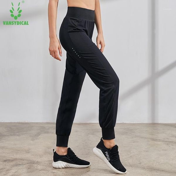 

running pants willarde reflective trousers women's high-waist loose yoga breathable fitness training sports pants1, Black;blue