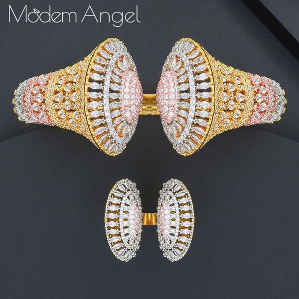 

modemangel роскошный африканский браслет кольцо наборы моды дубай свадебные ювелирные наборы для женщин свадьба brincos para как мультер, Silver