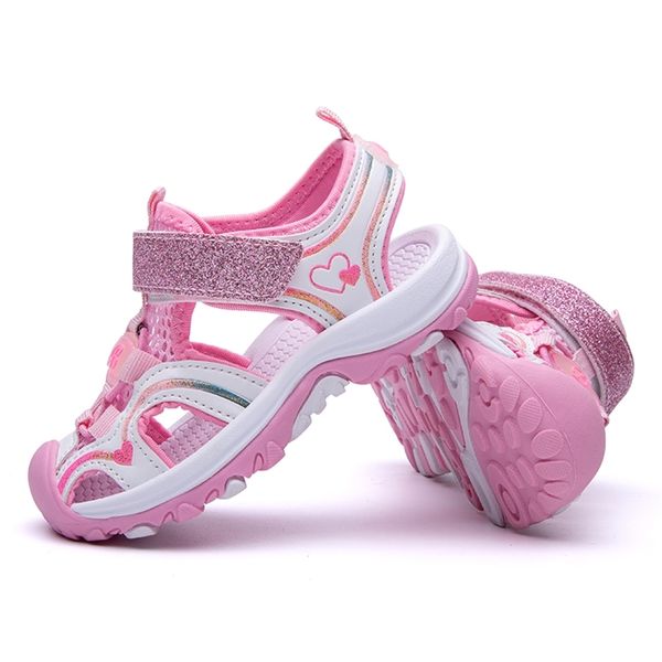 Sandálias de crianças de verão para meninas, 4-12 anos meninos Kids Beach Shoes Fashion Toddlers Sandalias EUR Tamanho 26-37 220225