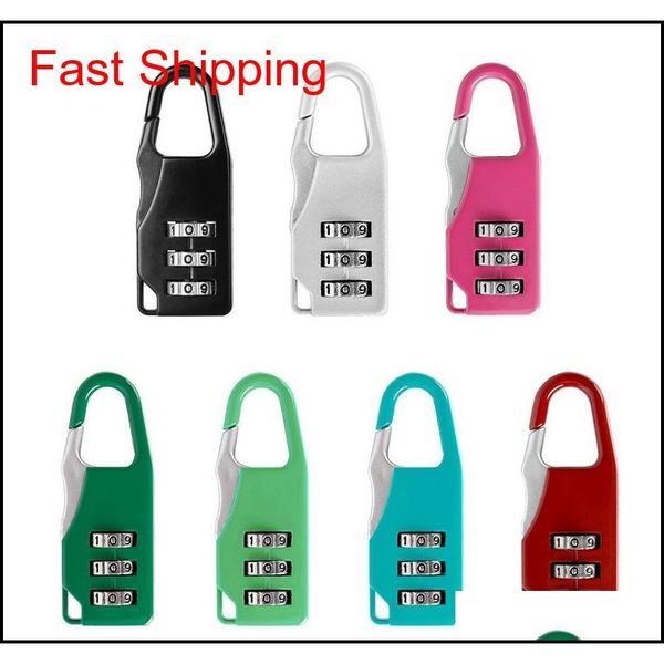 

100pcs/set mini digit password padlock suitcase travel safe lock drawer number code locks luggage padlock secu qylhfa new_dhbest