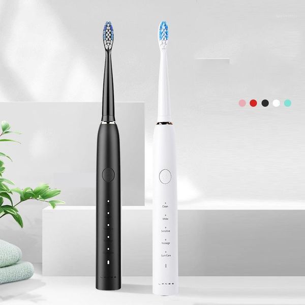 

5 mode sonic electric toothbrush rechargeable with replacement brush head usb ultrasonic tooth brushes1