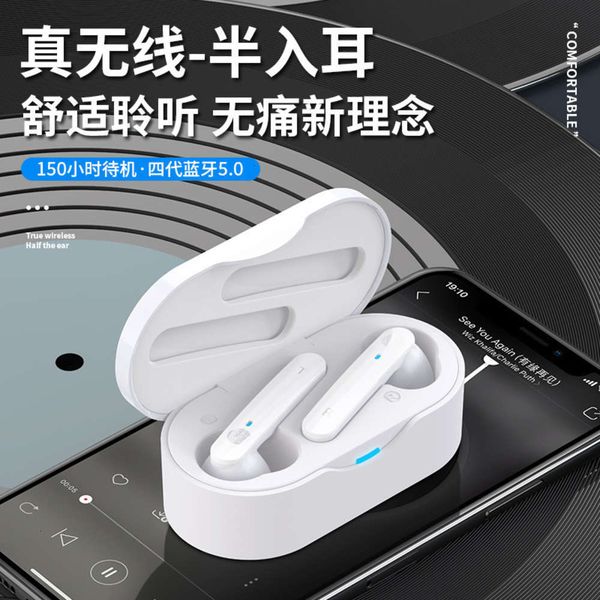 

mini new sport touch stereo binaural tws bluetooth headset with charging bin 5.0