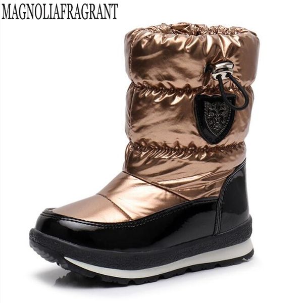 

children boots for girls boys fashion snow boots waterproof sport boot keep warm children shoes non-slip leisure flat boot mm191 y200104, Black;grey