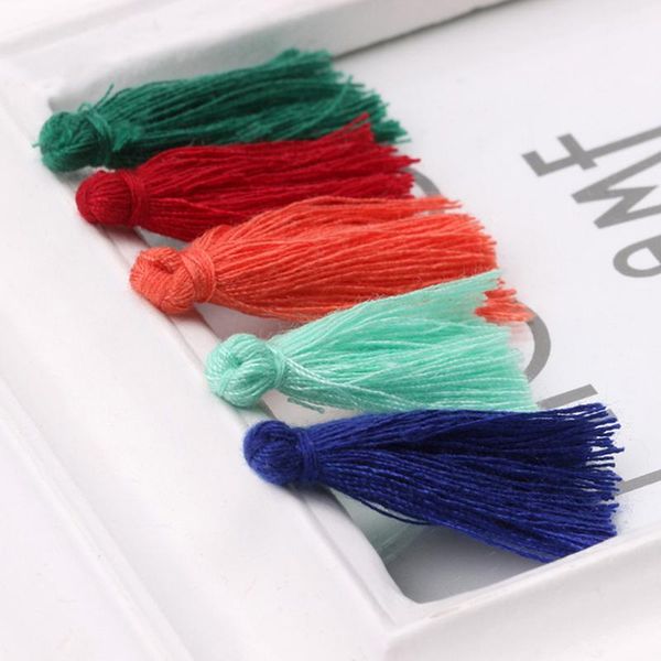 

100pcs lot 3cm mini cotton tassel fringe sewing bangs flower tassel pendant tassels for diy curtains home decoration accessories h jllmfk