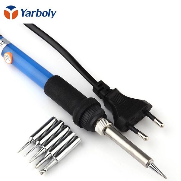 

hand & power tool accessories eu plug 60w 220v temperature adjustable electric welding solder soldering iron rework station handle heat penc