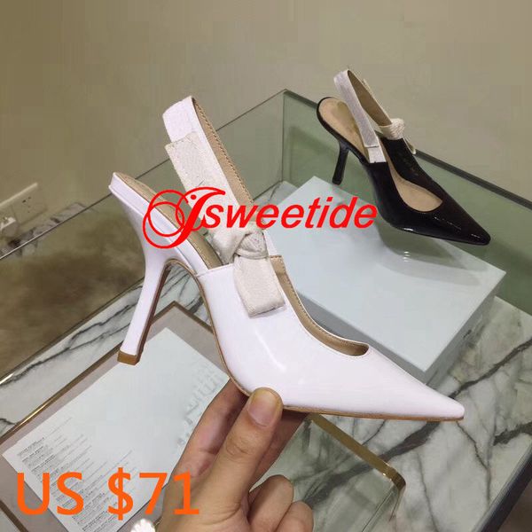 

summer sandals women patent leather high heel sandals brand selling high heels white black pointed sandals women y200702
