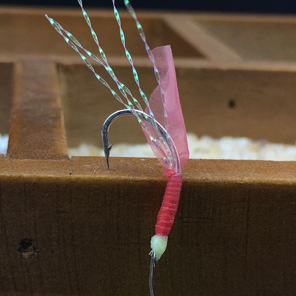 

6шт / комплект jigging fishhook assist cook cover jig рыболовные перья roped hook tool hook hook fisher actorious tool jllaee eatout