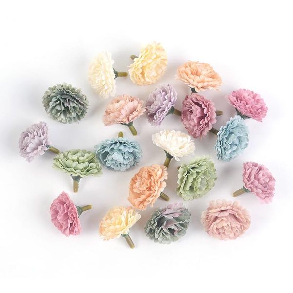 

10pcs/lot 3cm silk artificial flowers peony flower head for wedding home decoration fake flowers diy handmade craft acc jllwdh
